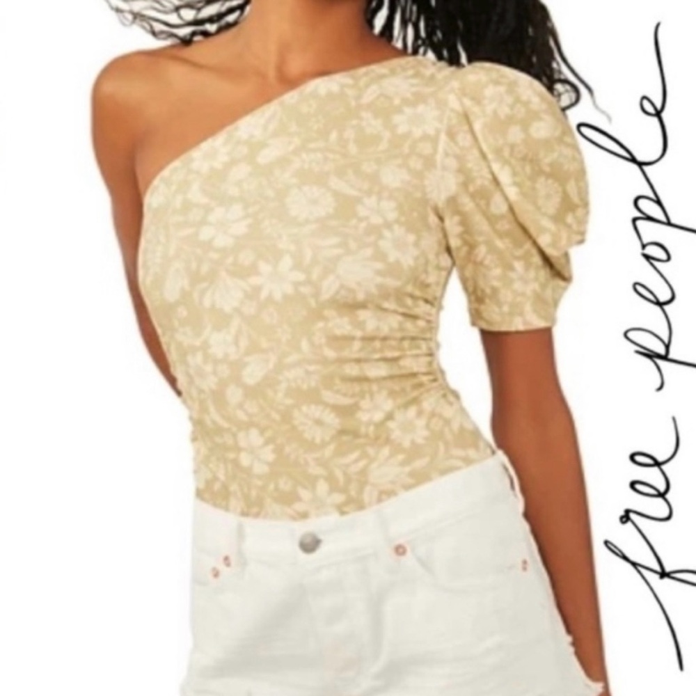 Free People One Shoulder Body Suit Cactus Combo Size Small